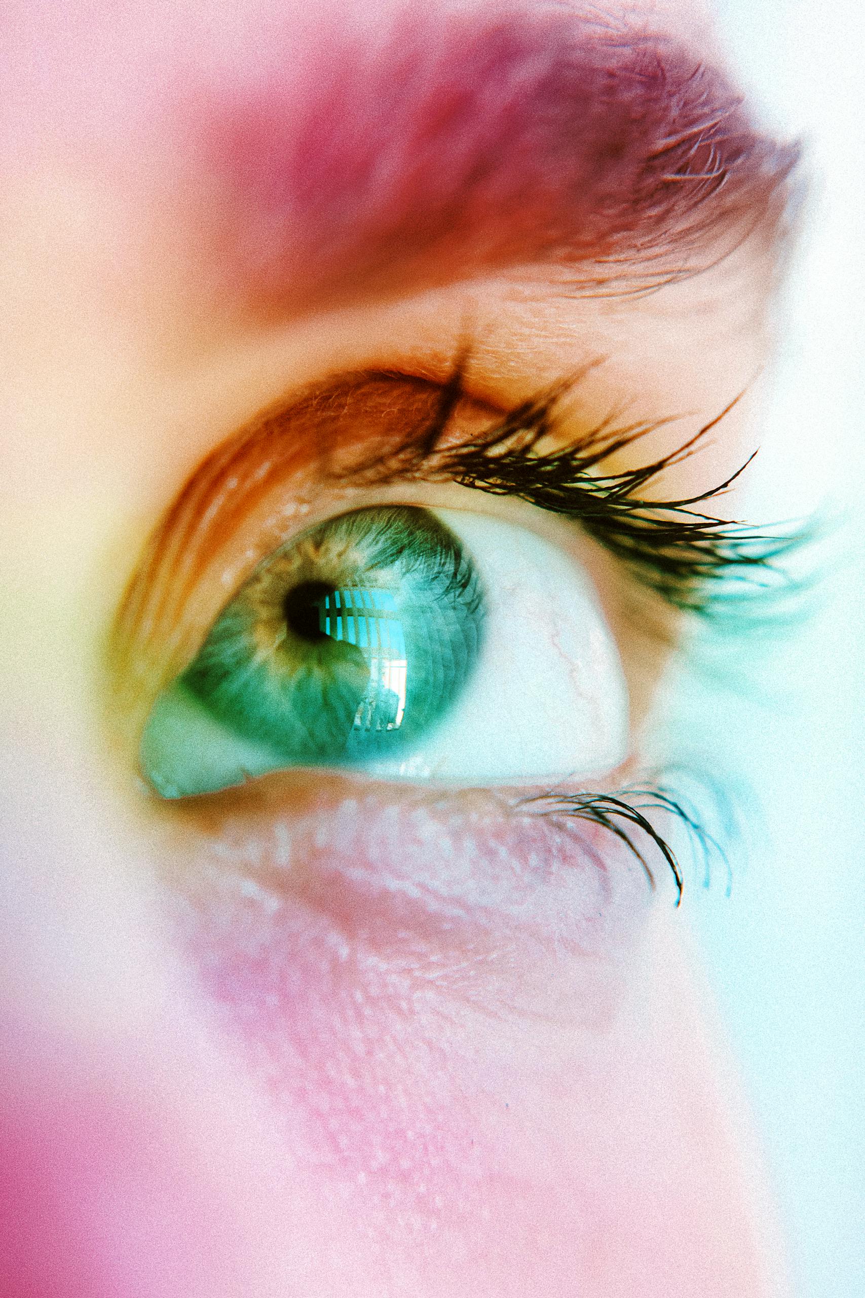 Macro Photography of Person's Eye