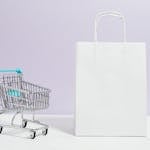 Push Cart and a White Paperbag